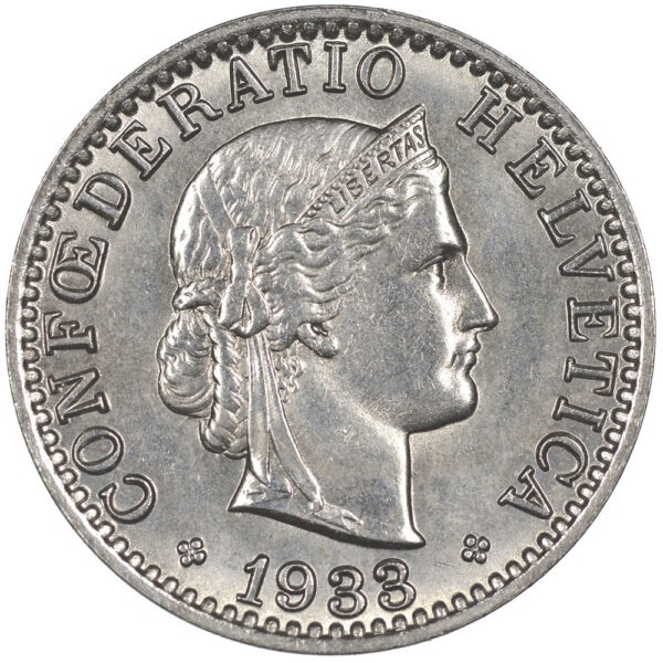 25973_1 20 Rappen, 1933, unzirkuliert