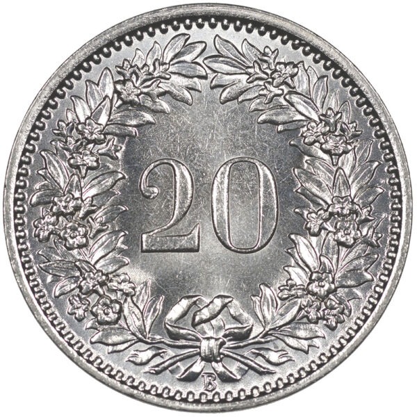 20 Rappen, 1934, unz/stgl
