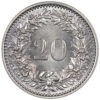 20 Rappen, 1934, Stempelglanz
