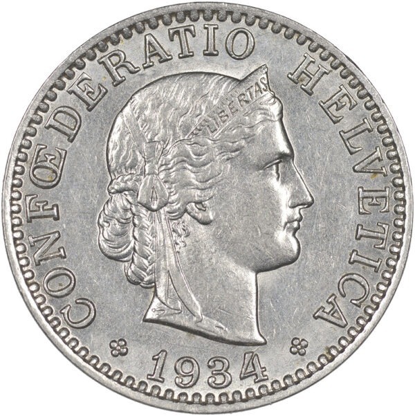 25979_1 20 Rappen, 1934, fast unzirkuliert