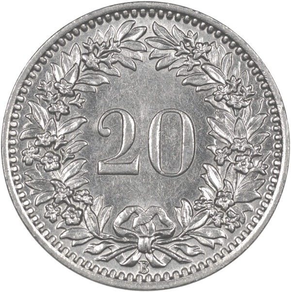 20 Rappen, 1938, unzirkuliert