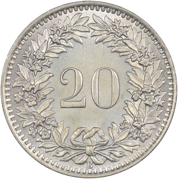 20 Rappen, 1943, Stempelglanz
