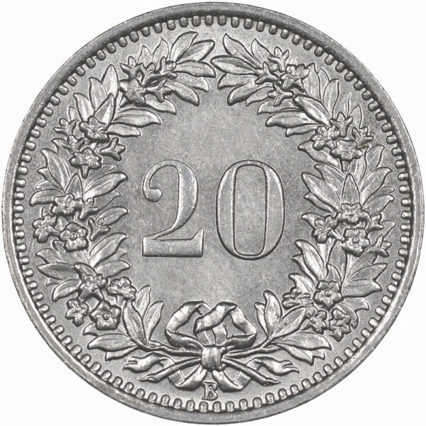 20 Rappen, 1945, unzirkuliert