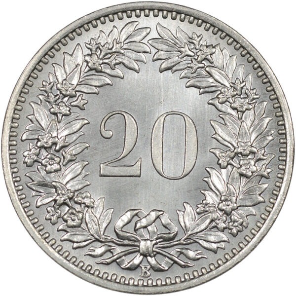 20 Rappen, 1947, Stempelglanz