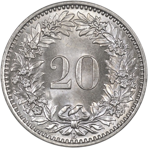 20 Rappen, 1952, Stempelglanz
