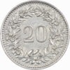 20 Rappen, 1954, fast unzirkuliert