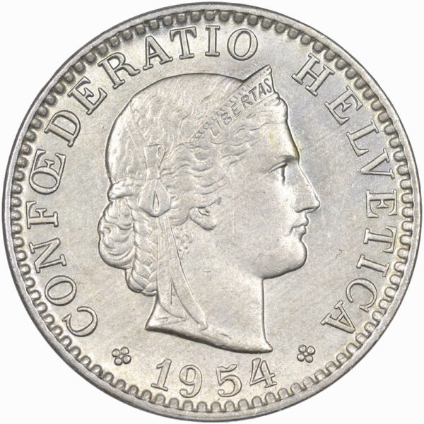 26009_1 20 Rappen, 1954, unz/stgl