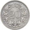 20 Rappen, 1955, Stempelglanz