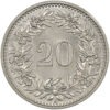 20 Rappen, 1957, unz/stgl