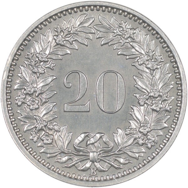 20 Rappen, 1958, unz/stgl