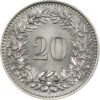 20 Rappen, 1958, Stempelglanz