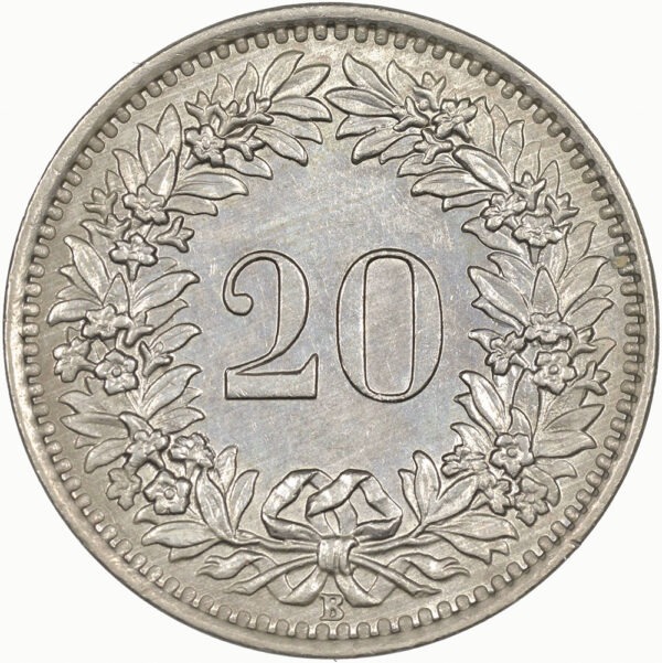 20 Rappen, 1959, unz/stgl