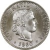 20 Rappen, 1960, Stempelglanz