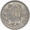 20 Rappen, 1961, Stempelglanz