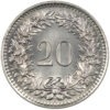 20 Rappen, 1963, Stempelglanz