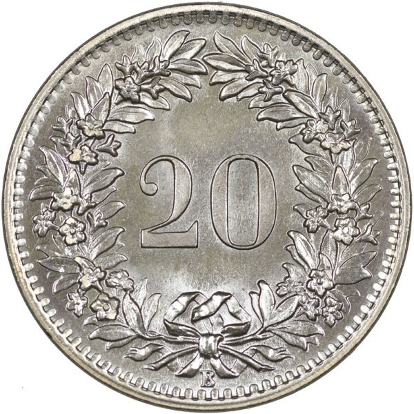 20 Rappen, 1965, Stempelglanz