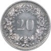 20 Rappen, 1967, Stempelglanz