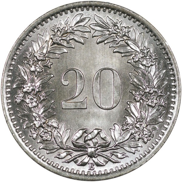 20 Rappen, 1969, Stempelglanz