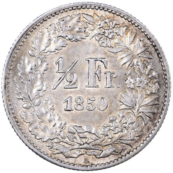 26052_1 50 Rappen, 1850, fast unzirkuliert