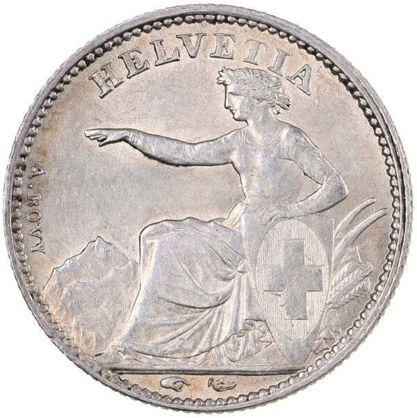 50 Rappen, 1850, fast unzirkuliert
