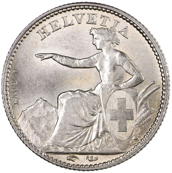 50 Rappen, 1850, unz/stgl