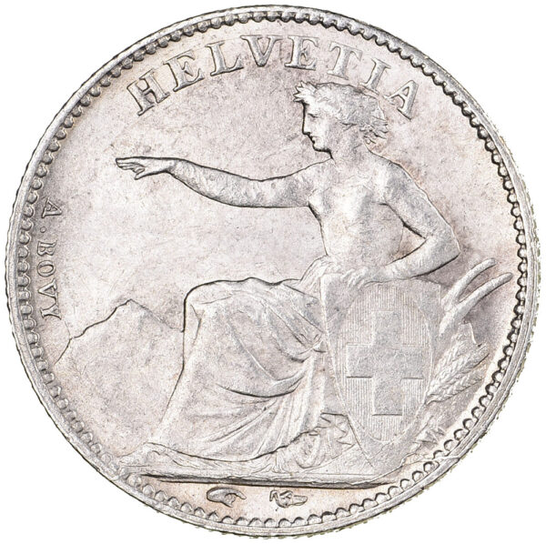 50 Rappen, 1851, unz/stgl