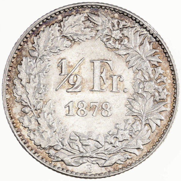 26070_1 50 Rappen, 1878, unz/stgl