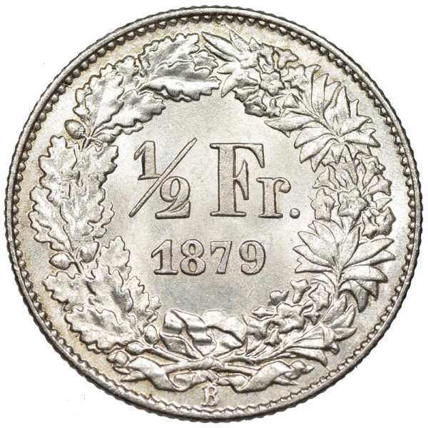 26074_1 50 Rappen, 1879, Stempelglanz