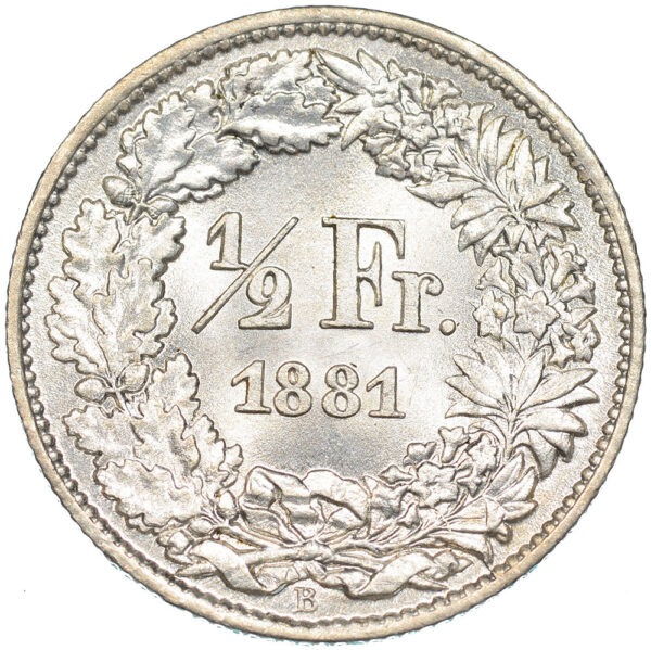 26077_1 50 Rappen, 1881, unz/stgl