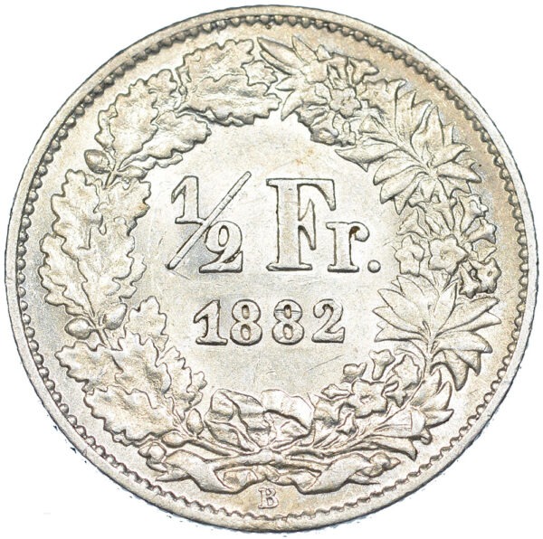 26079_1 50 Rappen, 1882, fast unzirkuliert