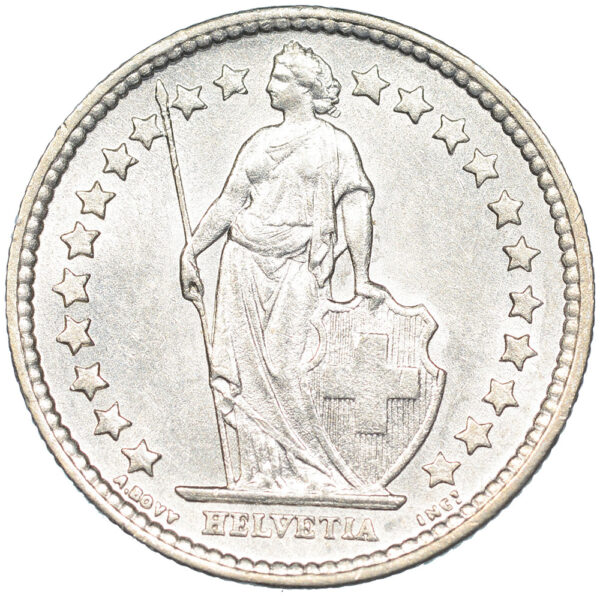 50 Rappen, 1882, unzirkuliert