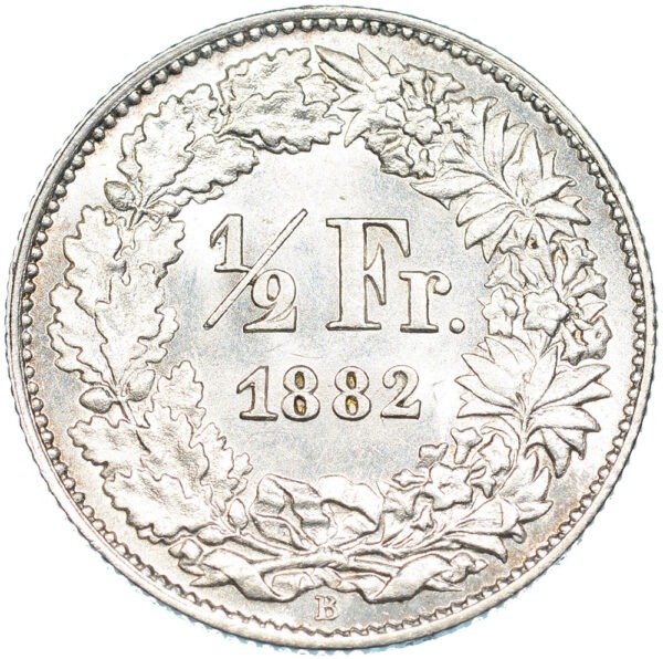 26081_1 50 Rappen, 1882, unz/stgl