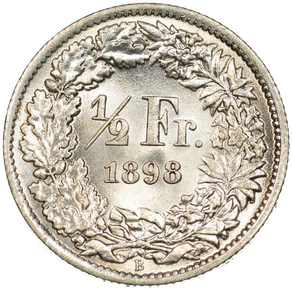 26088_1 50 Rappen, 1898, Stempelglanz