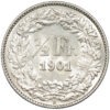 50 Rappen, 1901, fast unzirkuliert