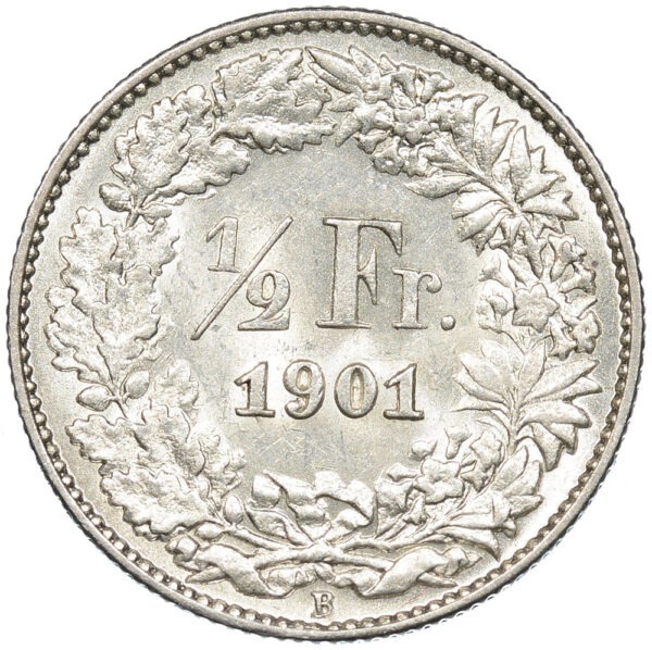 26096_1 50 Rappen, 1901, fast unzirkuliert