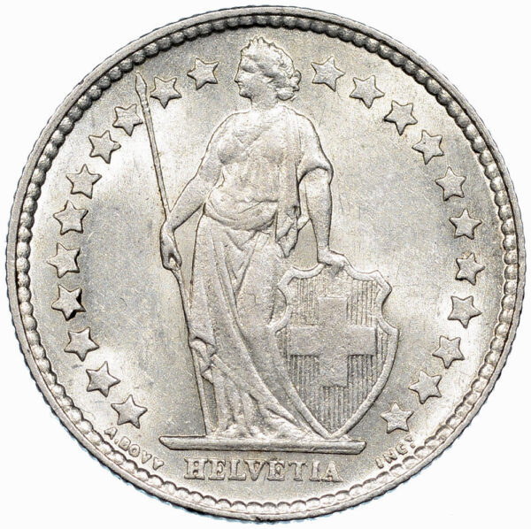 50 Rappen, 1901, fast unzirkuliert