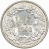 50 Rappen, 1903, fast unzirkuliert