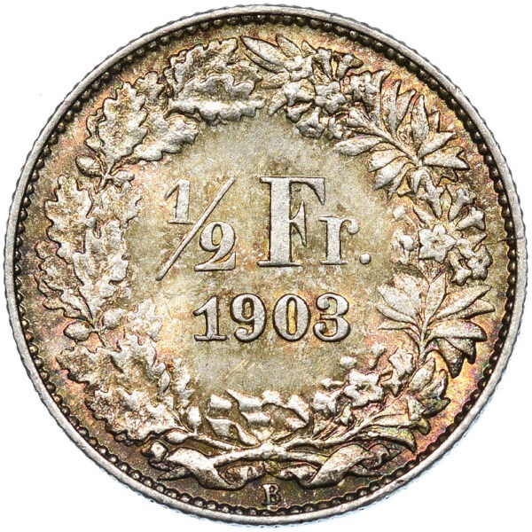 26103_1 50 Rappen, 1903, Stempelglanz