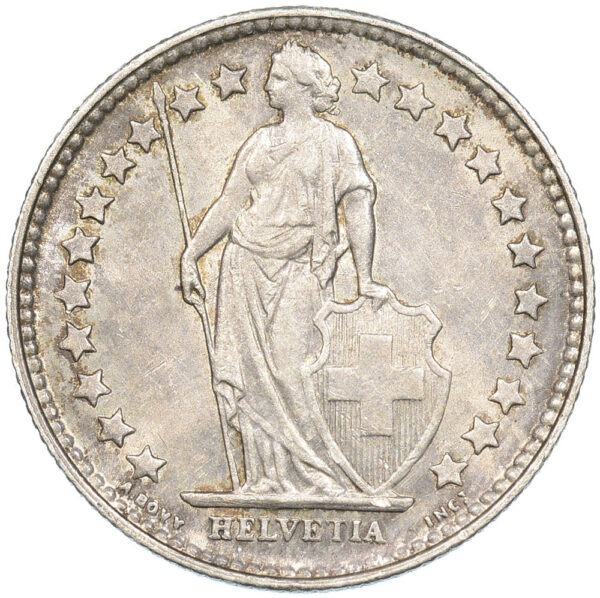 50 Rappen, 1904, fast unzirkuliert