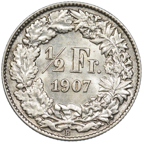 26117_1 50 Rappen, 1907, Stempelglanz