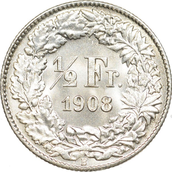 26120_1 50 Rappen, 1908, Stempelglanz