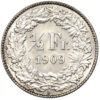 50 Rappen, 1909, Stempelglanz