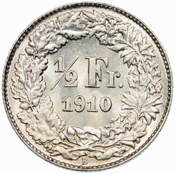 26128_1 50 Rappen, 1910, Stempelglanz