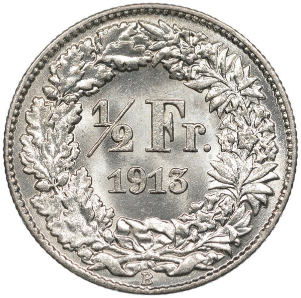 26130_1 50 Rappen, 1913, Stempelglanz