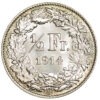 50 Rappen, 1914, Stempelglanz