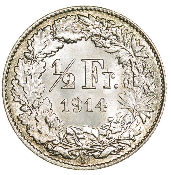 26132_1 50 Rappen, 1914, Stempelglanz