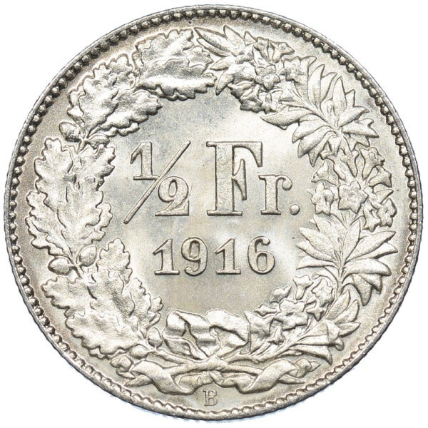 26135_1 50 Rappen, 1916, Stempelglanz