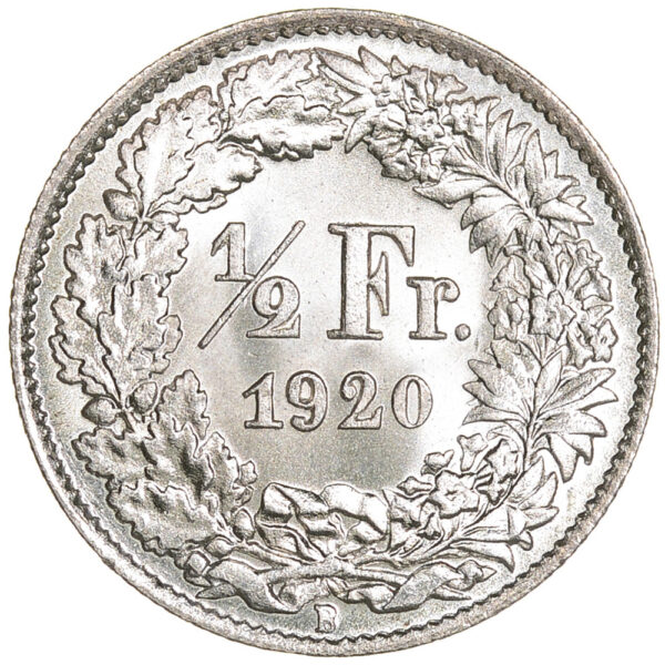 26138_1 50 Rappen, 1920, Stempelglanz