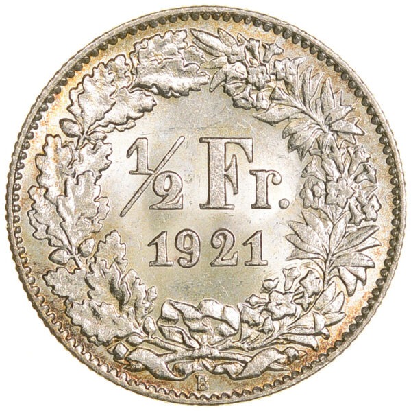 26142_1 50 Rappen, 1921, Stempelglanz
