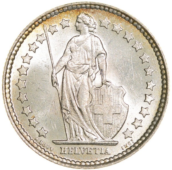 50 Rappen, 1921, Stempelglanz